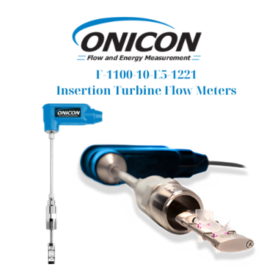 F-1100-10-E5-1221 Insertion Turbine Flow Meters Onicon