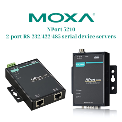 NPort 5210 2-port RS-232422485 serial device servers Moxa