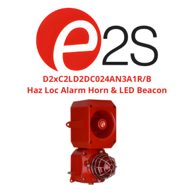 D2xC2LD2DC024AN3A1RB Haz Loc Alarm Horn & LED Beacon E2S