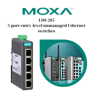 EDS-205 5-port entry-level unmanaged Ethernet switches Moxa