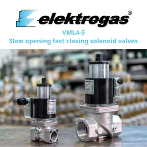 VML4-5 Slow opening fast closing solenoid valves Elektrogas