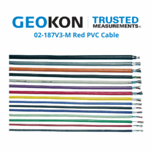 02-187V3-M Red PVC Cable GEOKON