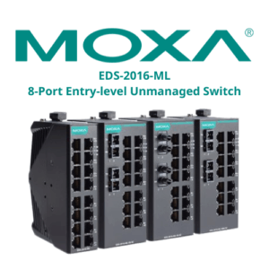 EDS-2016-ML 8-Port Entry-level Unmanaged Switch Moxa
