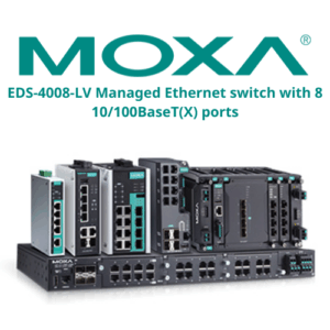 EDS-4008-LV Managed Ethernet switch with 8 10100BaseT(X) ports Moxa