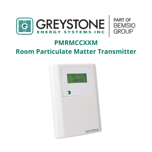 PMRMCCXXM Room Particulate Matter Transmitter GREYSTONE