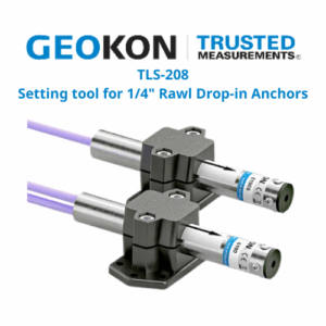 TLS-208 Setting tool for 14 Rawl Drop-in Anchors GEOKON