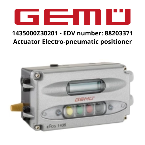 1435000Z30201 - EDV number 88203371 Actuator Electro-pneumatic positioner Gemu