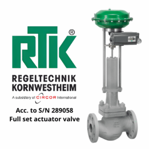 Acc. to SN 289058 Full set actuator valve RTK