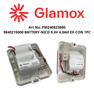 Art No PM240823800 9840215000 BATTERY-NICD 8.4V 4.0AH EX-CON 1PC Glamox