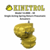 Model 14-4900 – SR Single Acting Spring Return Pneumatic Actuators Kinetrol