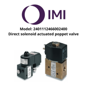 Model 2401112466002400 Direct solenoid actuated poppet valve IMI Norgren