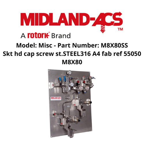 Model Misc - Part Number M8X80SS MIDLAND-ACS