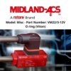 Model: Misc - Part Number: VM22/3-12V O ring (Viton) MIDLAND-ACS