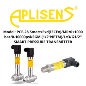 Model: PCE-28.Smart/Exd(IECEx)/MR/0÷1000 bar/0-10000psi/SGM (1/2”NPTM)/L=3/G1/2'' APLISENS