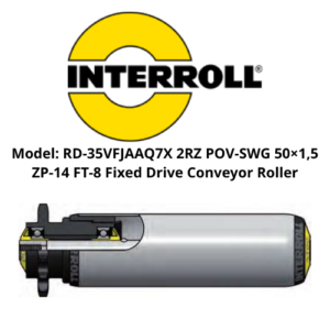 Model RD-35VFJAAQ7X 2RZ POV-SWG 50×1,5 ZP-14 FT-8 Fixed Drive Conveyor Roller INTERROLL