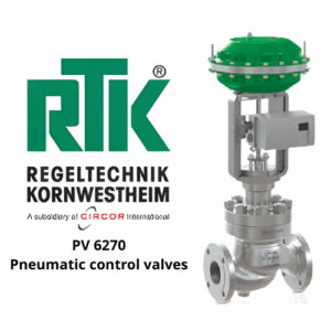 PV 6270 Pneumatic control valves RTK