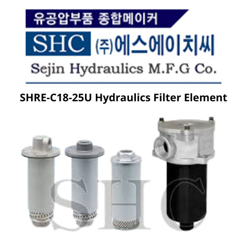SHRE-C18-25U Hydraulics Filter Element Sejin hydraulics