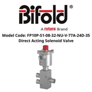Model Code FP10P-S1-08-32-NU-V-77A-24D-35 - Direct Acting Solenoid Valve Bifold-Rotork