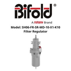 Model SH06-FR-SR-MD-10-X1-K10 Filter Regulator Bifold-Rotork
