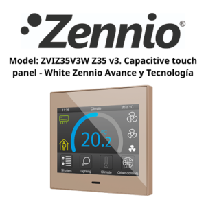 Model ZVIZ35V3W Z35 v3. Capacitive touch panel - White Zennio Avance y Tecnología