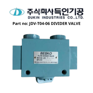 Part no JDV-T04-06 DIVIDER VALVE Dukin Besko