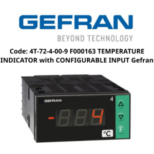 Code: 4T-72-4-00-9 F000163 TEMPERATURE INDICATOR with CONFIGURABLE INPUT Gefran