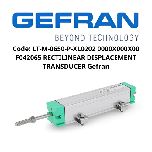 Code LT-M-0650-P-XL0202 0000X000X00 F042065 RECTILINEAR DISPLACEMENT TRANSDUCER Gefran