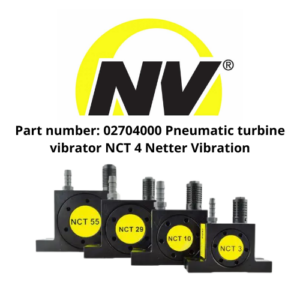 Part number 02704000 Pneumatic turbine vibrator NCT 4 Netter Vibration