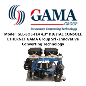 Model GEL-SOL-TE4 4.3 DIGITAL CONSOLE ETHERNET GAMA Group Srl - Innovative Converting Technology